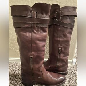 Frye Shirley Brown Riding Boots #77750